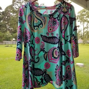 Teal and Fushia Style by Chris Tunic